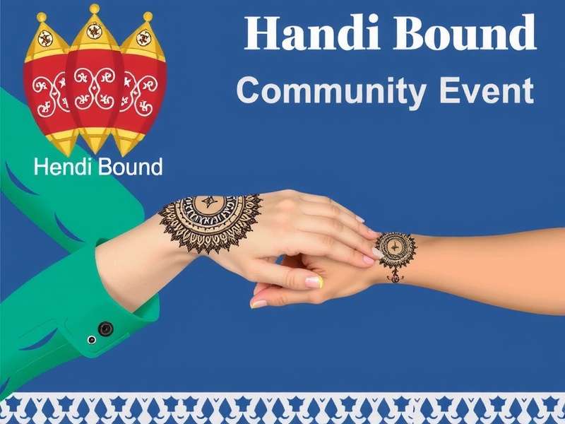 Players Celebrating Henna Handi Bound Henna Handi Bound Community Event